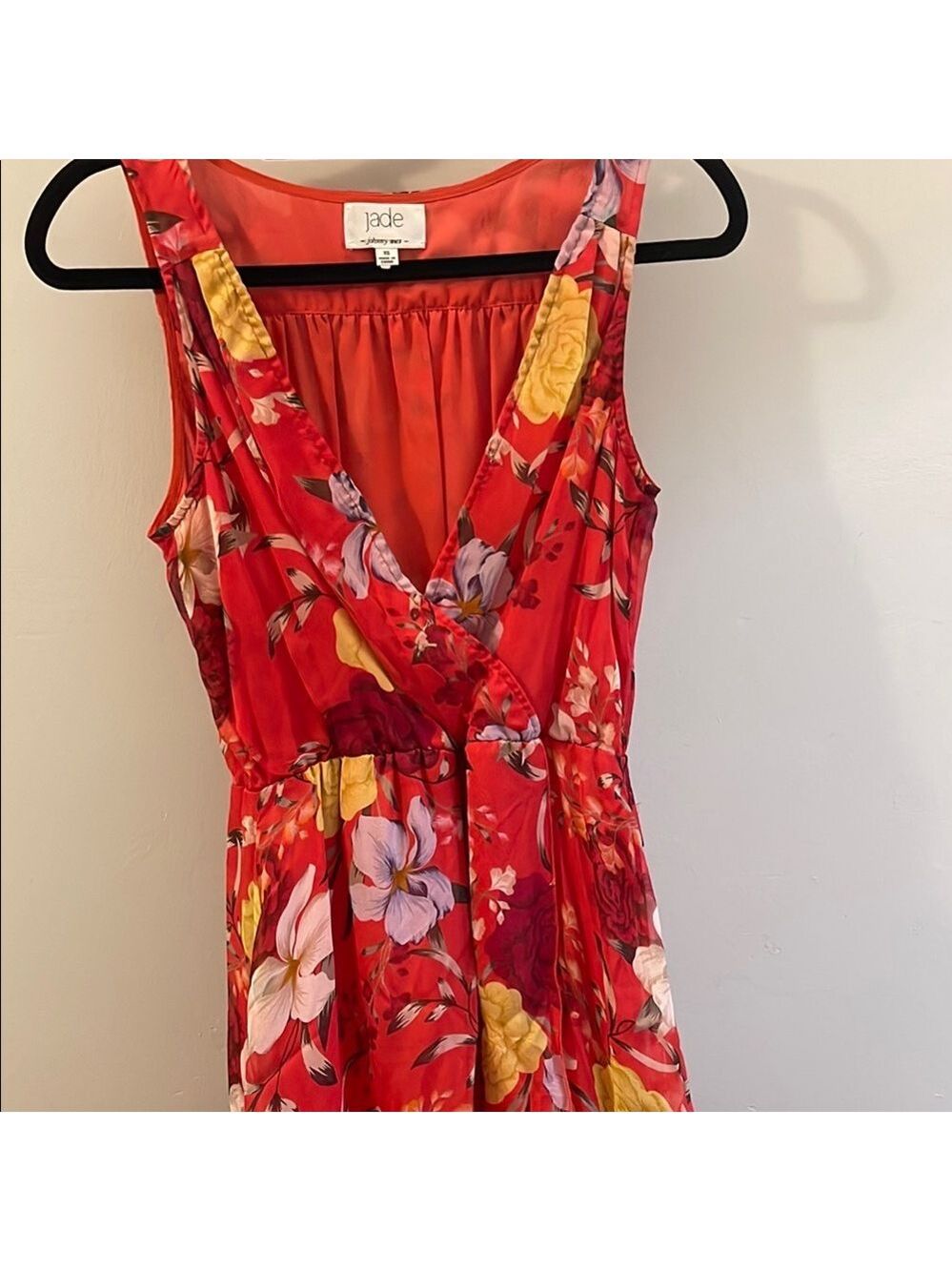 Jade Brand Red Floral Women’s Dress